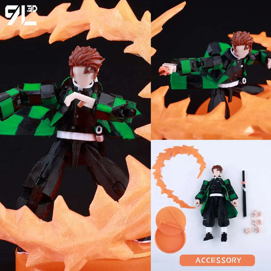 9L 3D Printed Anime Jujutsu Kaisen Sukuna Dummy 13 Shapeshift Action Figures 16