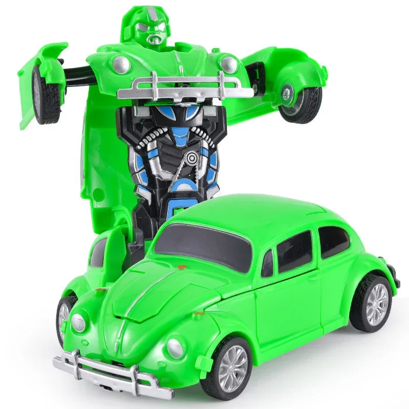 Shape-shifting AutoRobot Car Toy inertial impact one-button puzzle collision M14