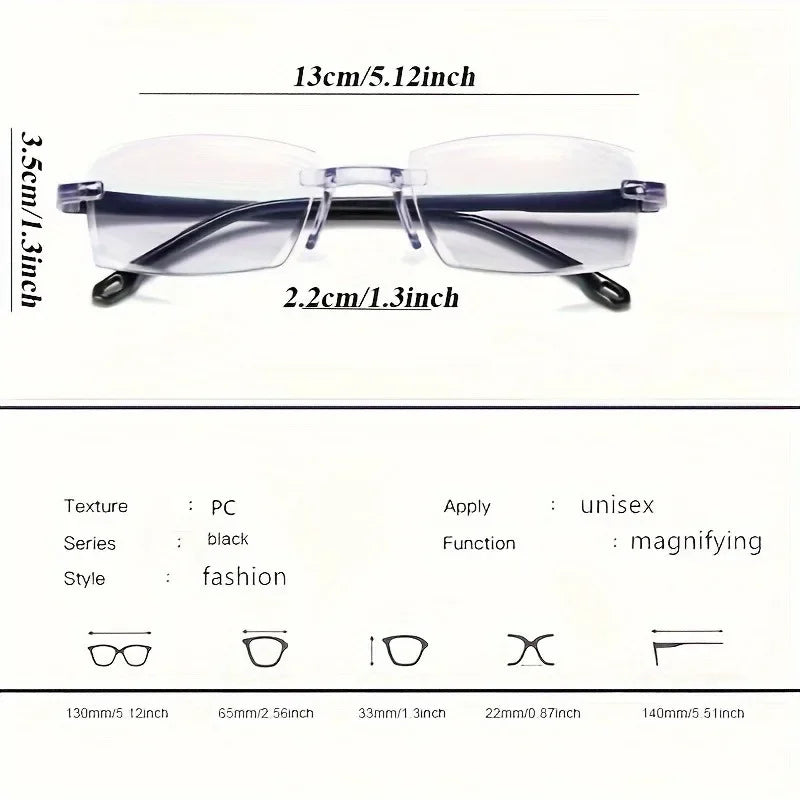 3 Classic Flat Frame Glasses At 0 Degrees Suitable for Men and Women To Wear Perfect Daily Accessories and Ideal Gift Choices