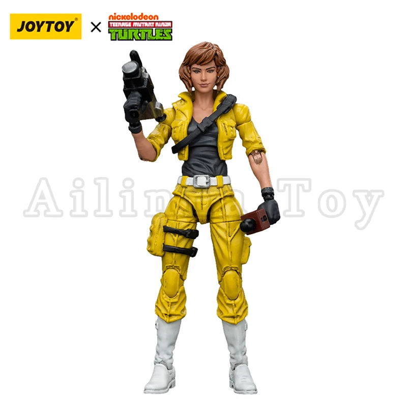 JOYTOY 1/18 Action Figure Turtles Splinter April O'Neil Anime Toy