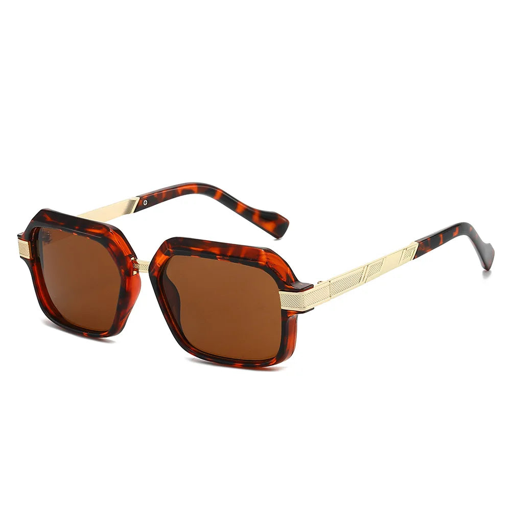 JNPCXI New Men Vintage Square Sunglasses Fashion Retro Sun Glasses Luxury Brand Design Shades Eyewear Women Goggles