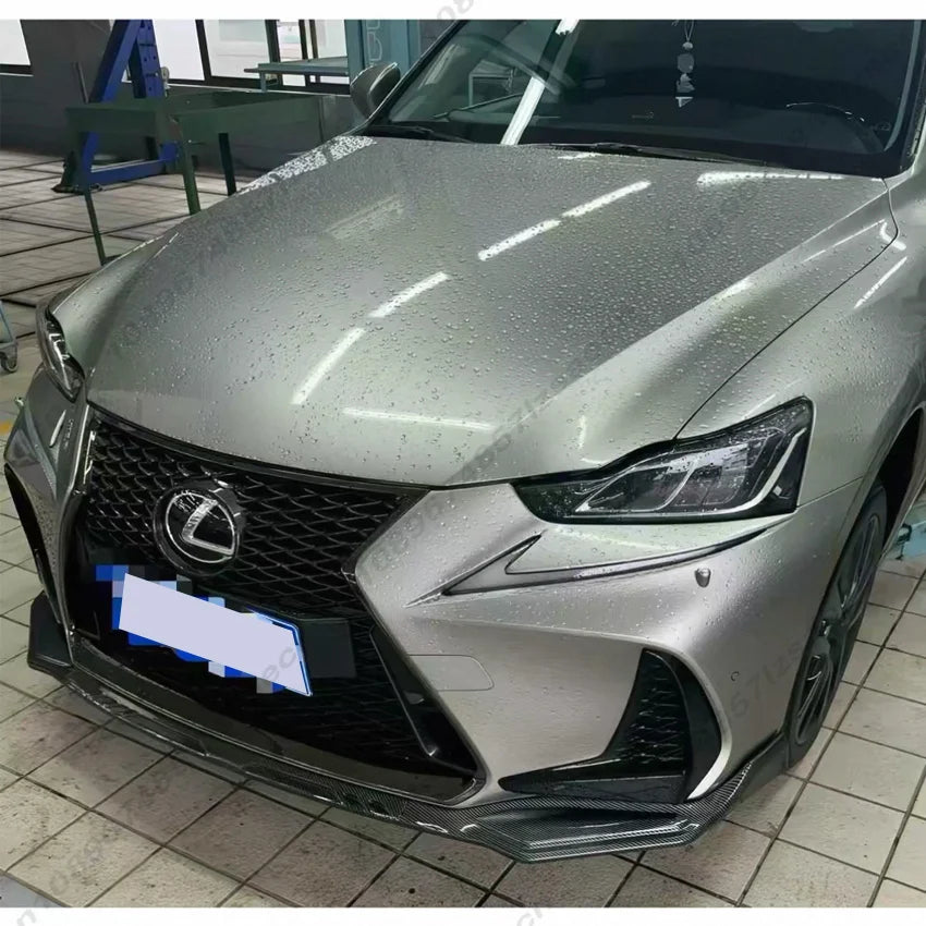 For Lexus IS200t IS300 IS350 2017-2020 F-sport Front Bumper Diffuser Lip Spoiler Body Kits Splitter Exterior Parts Accessories