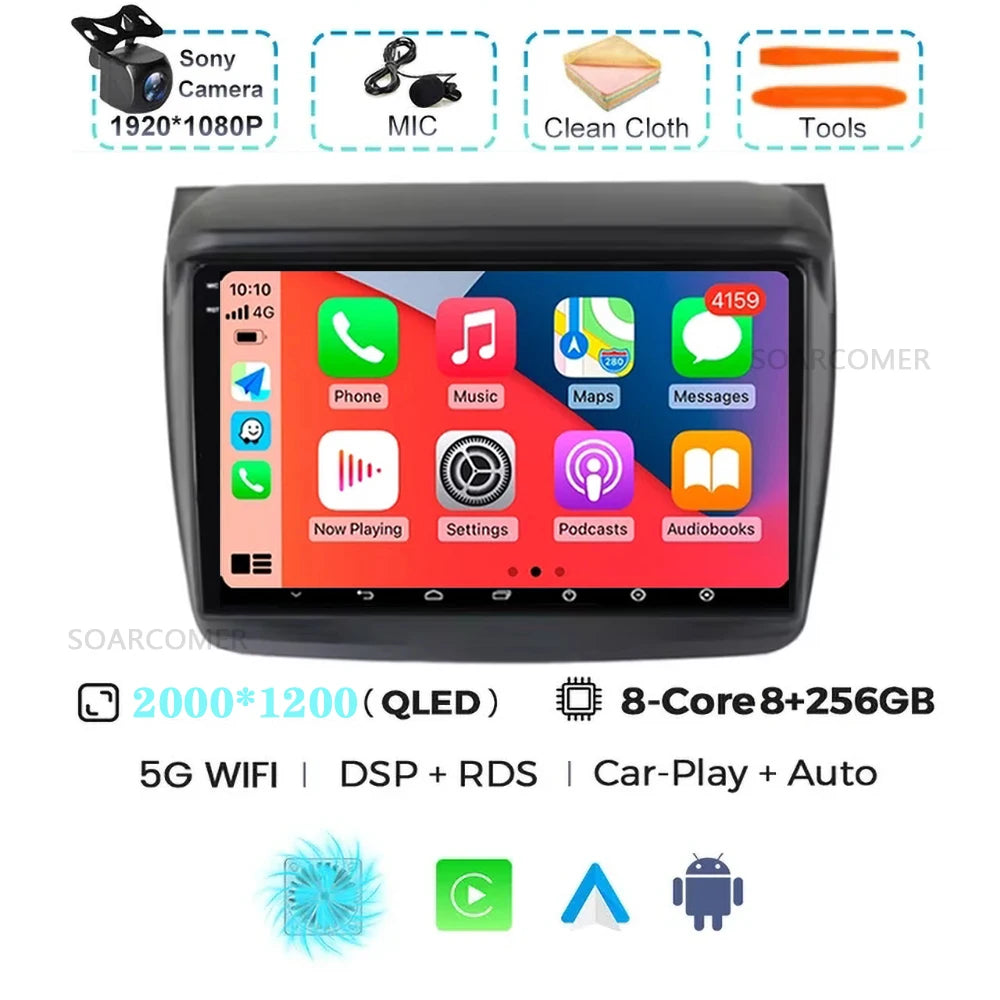 Android 15 For Mitsubishi Pajero Sport 2 2008 - 2017 L200 Triton 2006 - 2014 Android Car Radio Multimedia Video Player stereo BT