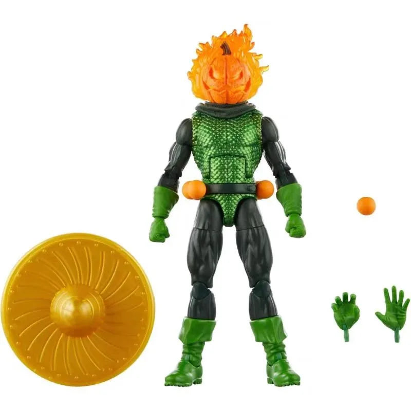 Original Hasbro Marvel Spider-Man Retro JACK O'LANTERN Anime Figure Toys Ornaments Model