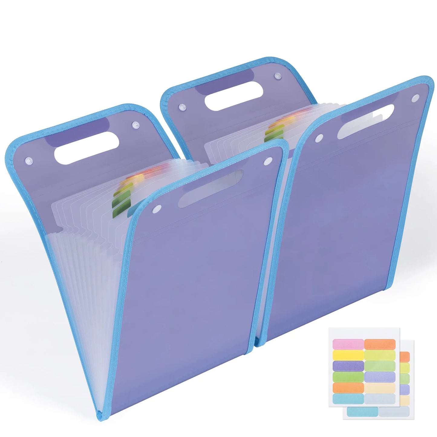 Expanding A4 File Folder,13 Pockets File Organizer with Portable Holder,A4 Size Accordion Document Folder for Office School