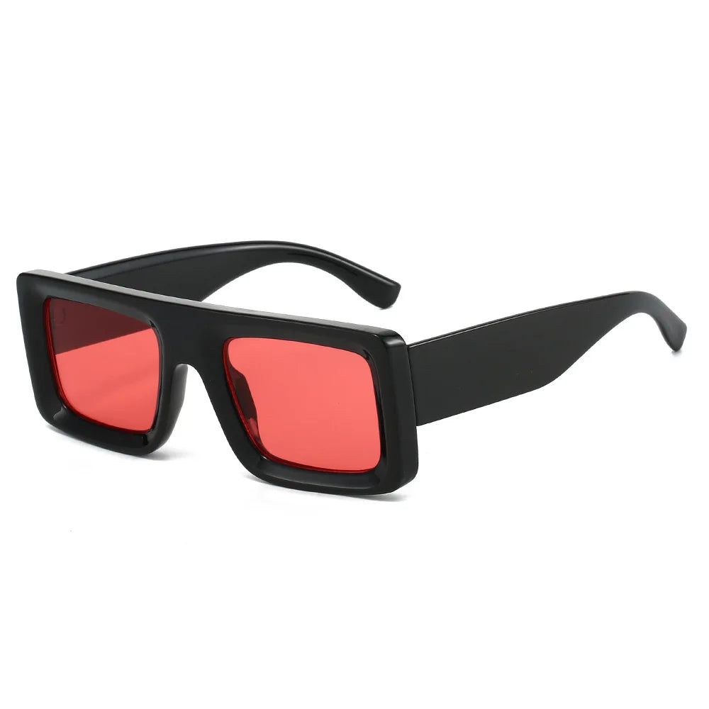 JNPCXI New Square Sunglasses Women Shades UV400 Retro Trending Rivets Men Gradient Sun Glasses