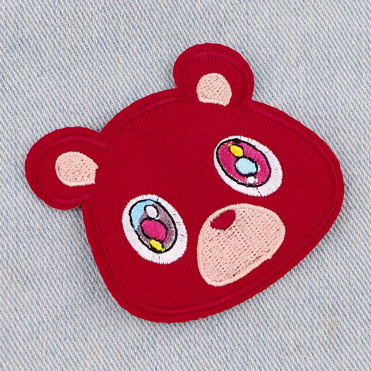 Cute Bear Patches Cartoon Animal Patch Embroidered Iron On Patches For Clothing Sewing Sticker Clothes Badges DIY Appliques