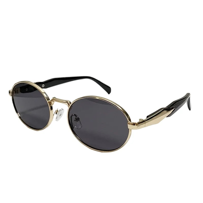 2pcs - Fashionable Textured Exquisite Small Round Frame Glasses