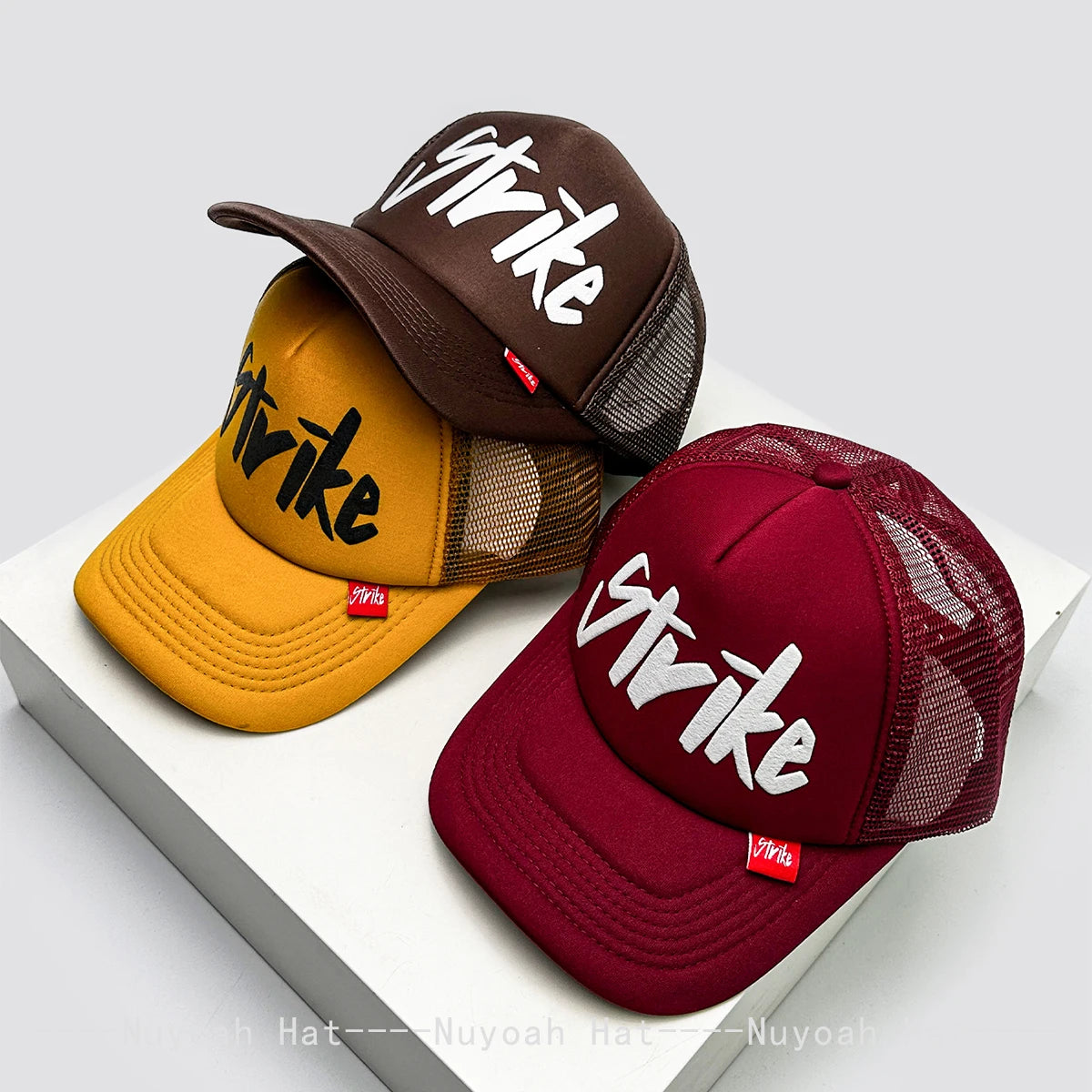 New Unisex Korean Personal Printed Letters Baseball Hats Breathable Simple Sunshade Hip Hop Trucker Caps Versatile Fashion ins