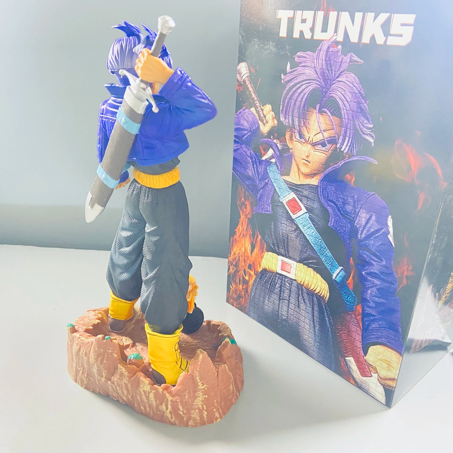 23CM/9" Dragon Ball Z Anime Figurine Trunks Figure Super Saiyan Trunk PVC Model