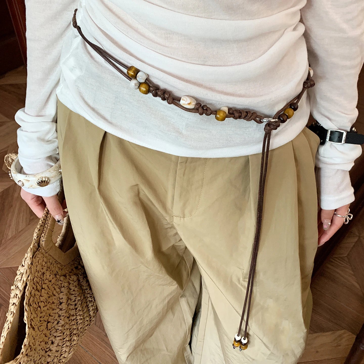 Bohème Ethnic Floral Waist Chain For Women Retro With Skirts And Jeans A Belt With A Unique Design And A Rhin Leather Strap