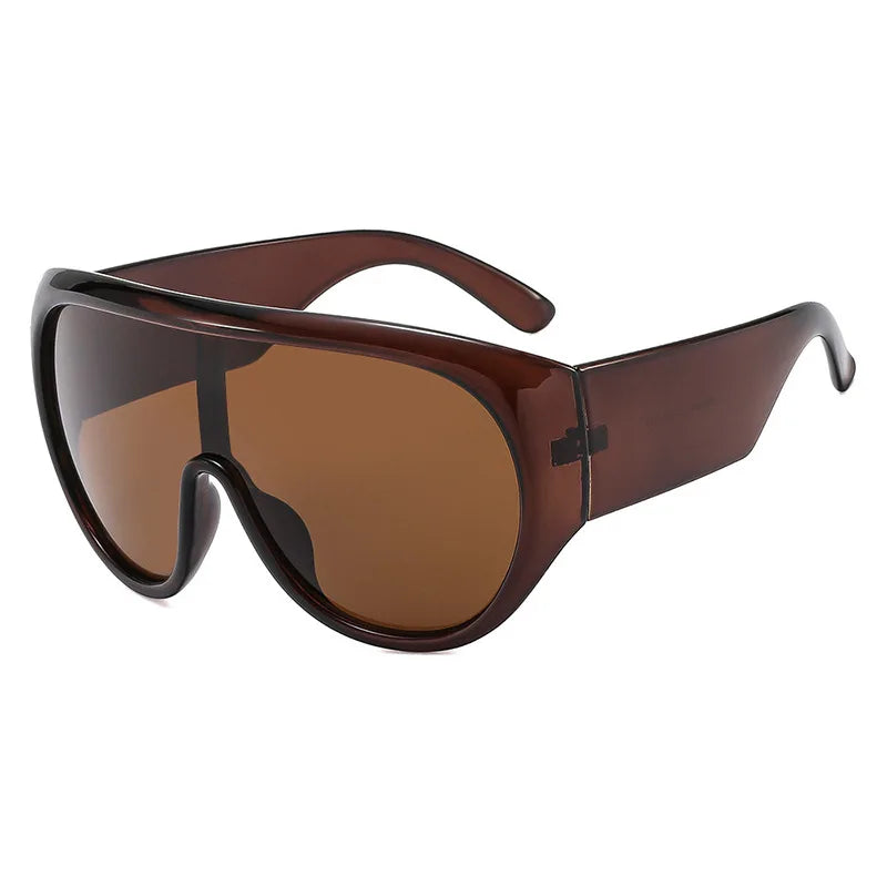 JNPCXI New Oversized One Piece Sunglasses for Women Outdoor Sun Glasses Men Female Shades Oculos De Sol Eyewear