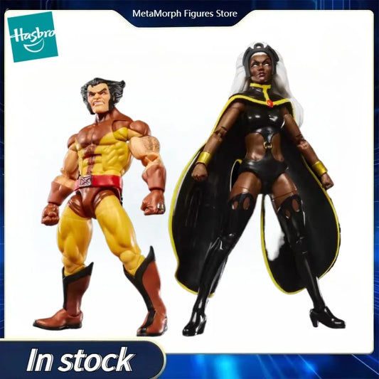 Original Hasbro MARVEL Legends Series Wolverine and Storm (X-Men '97) Anime Figure Toys Ornaments Collection