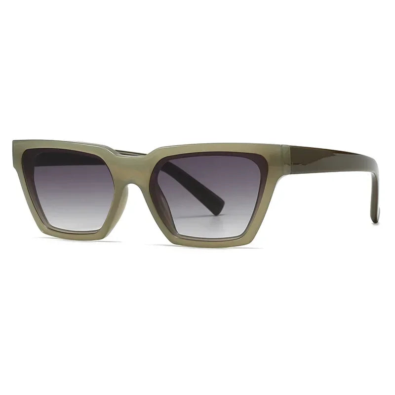 JNPCXI Cat Eye Sunglasses Women Fashion Multicolor Orange Shades UV400 Men Trending Gradient Sun Glasses