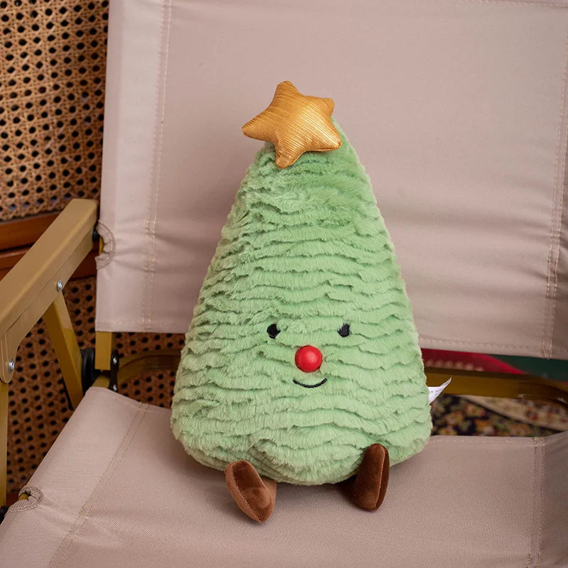 20CM Cute Christmas Series Doll Santa Claus Elk Plush Toy Stuffed Soft Snowman Deer Toys for Kids Girls Xmas Gift Decor Props