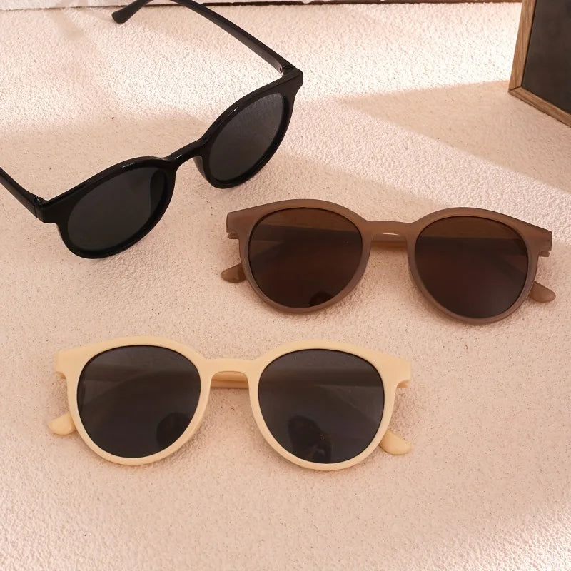 3 Sets of Small Round Framed Women's Fashionable Glasses for Daily Trends Parties Holiday Gatherings Decorative Glasses