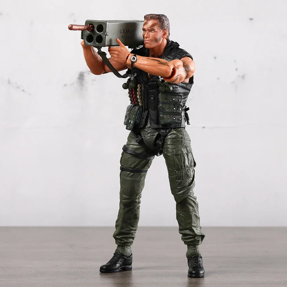 NECA Schwarzenegger Commando Action Figure Model Toys Creative Action Collection