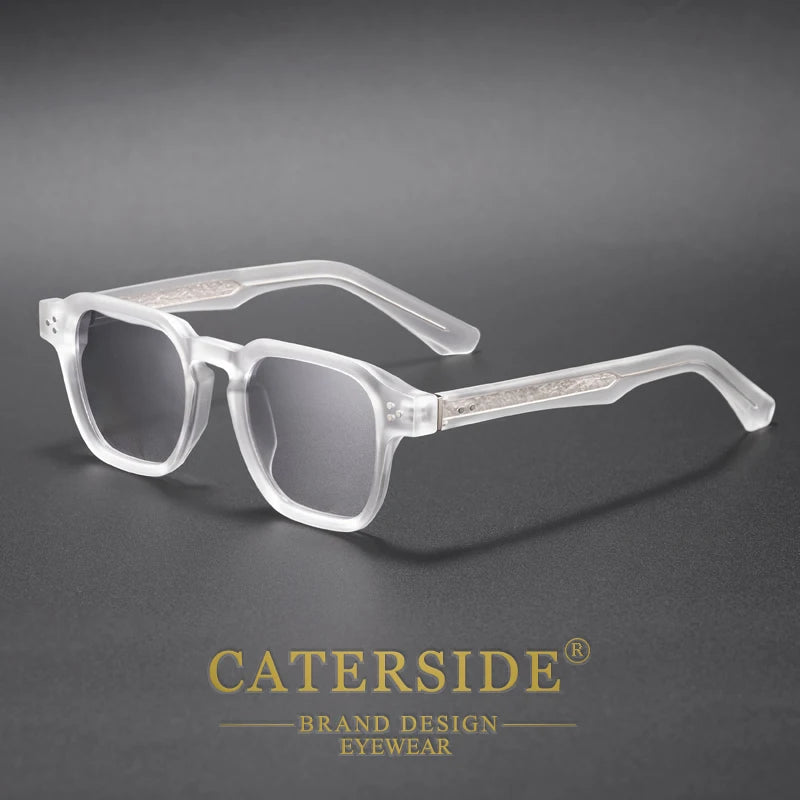 CATERSIDE Fashion Trend Square Men Sunglasses Women Core Insert Temple Luxury Brand Sun Glasses Travel Beach Party Festiva Gifts