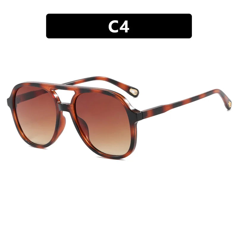 JNPCXI Retro Sunglasses Men Women Square Pilot Sunglasses Vintage Trendy Plastic Frame Sun Glasses
