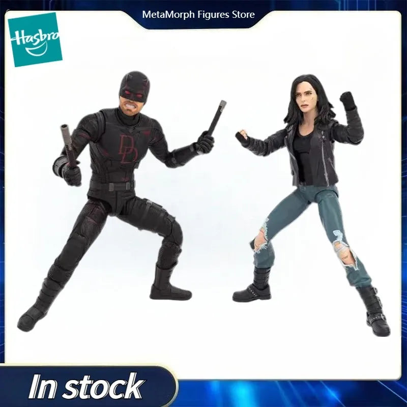 【Pre Sale】Original Hasbro Marvel Legends Series Jessica and Daredevil Anime Figure Toys Model Ornaments
