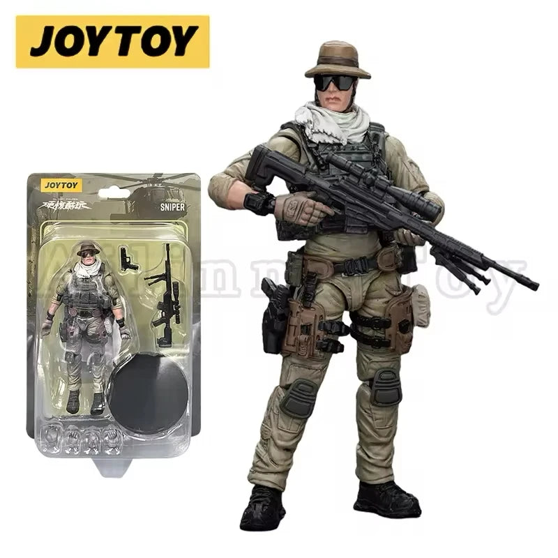 JOYTOY 1/18 3.75 Action Figures Military Armed Force Series Anime Sniper Model
