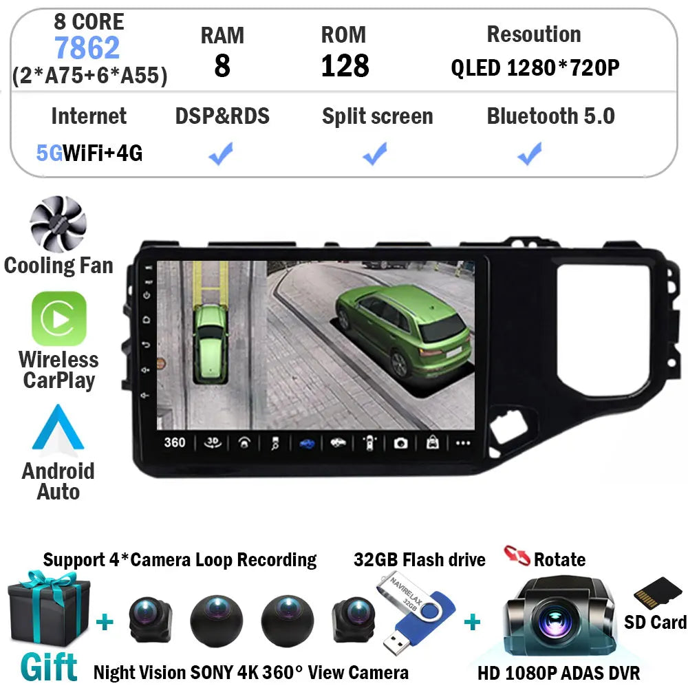 Android 15 DSP 4G For Chery Tiggo 5X 4X 2019 2020 2021 GPS Stereo Car Radio Multimedia Video Player Navigation Autoradio 2 Din