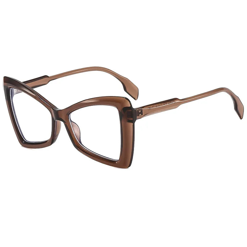 JNPCXI Cat Eye Fashion Trend Retro Butterfly PC Frame Colorful Optical Eyewear Blue Light Blocking Glasses for Reading Eyewear