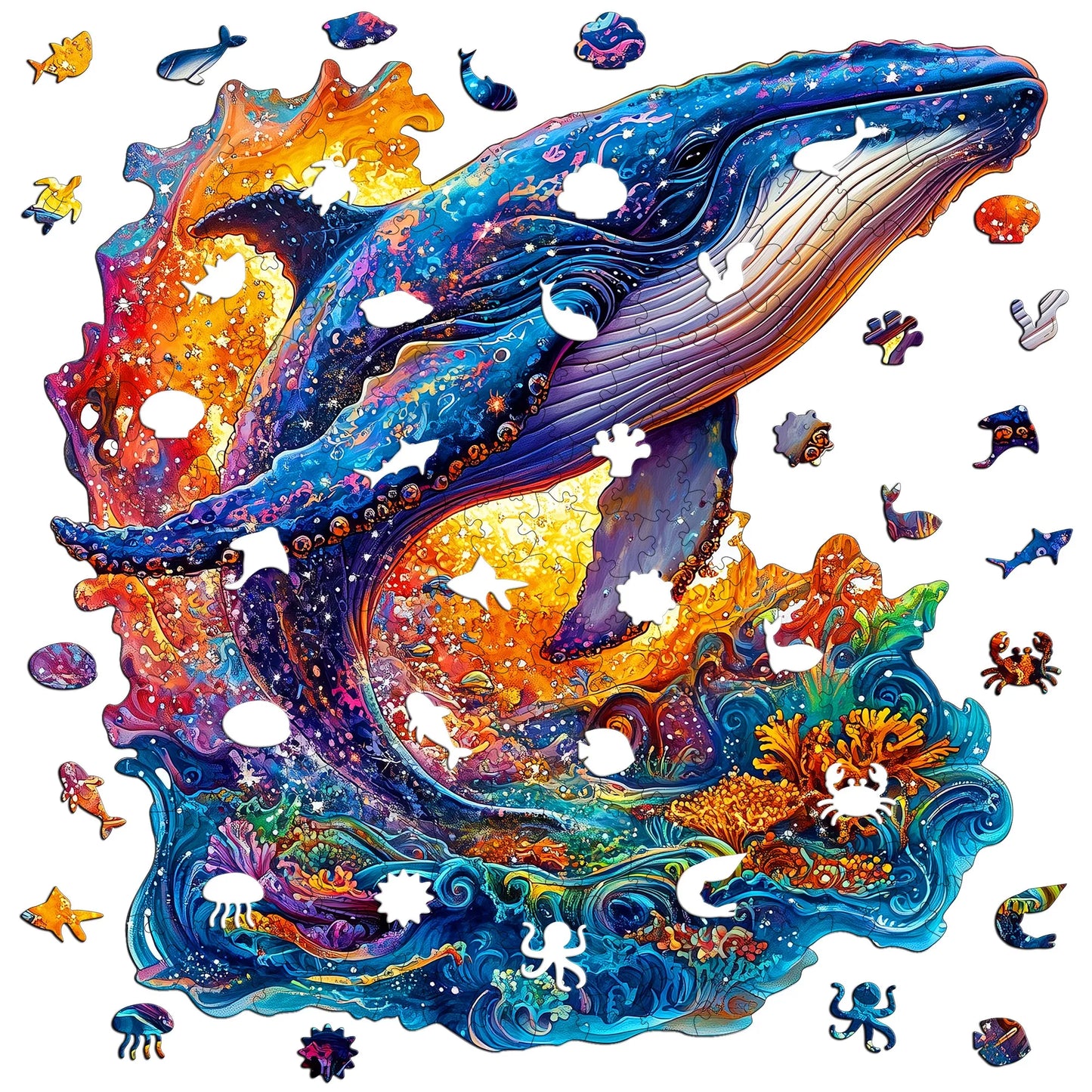 Animal And Human Wooden Jigsaw Puzzle Home Wooden Decor Christmas and Halloween Gift Toy For Teen And Kid