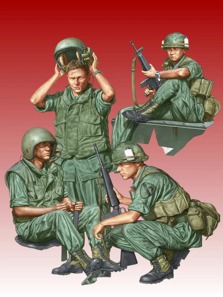 Rare Resin Model, 1/16 Full Team, Suitable for M1113 Model, Unpainted Model Kit, Requires Assembly
