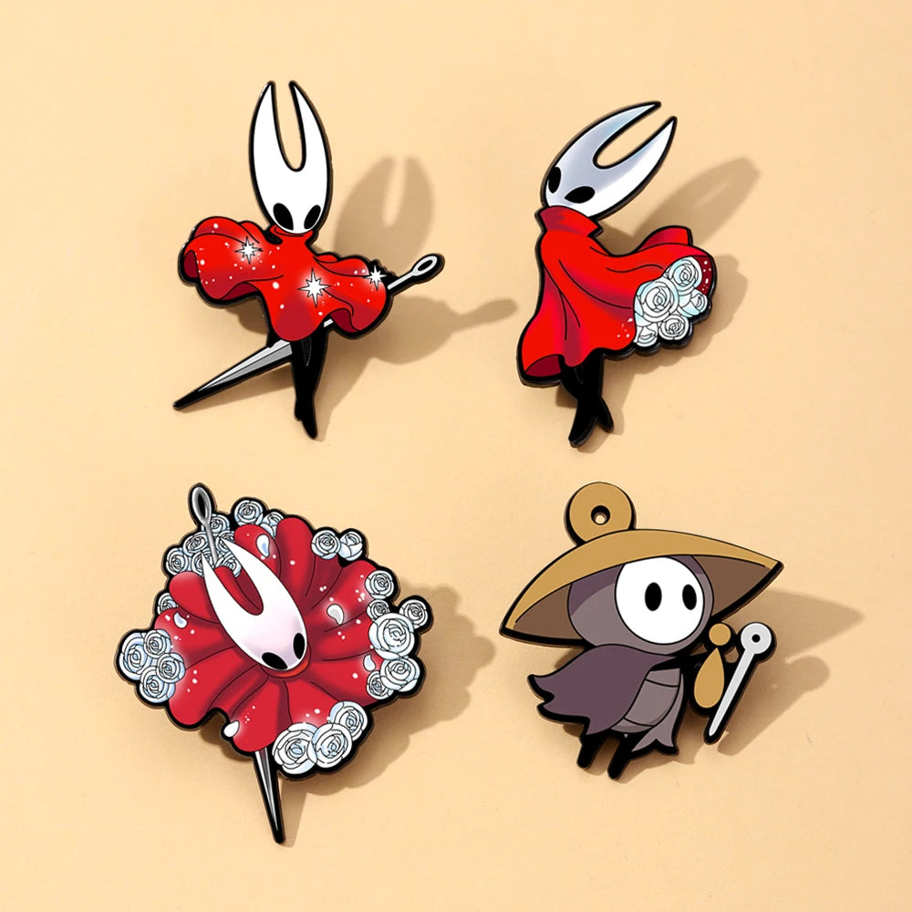 Hollow Warrior Anime Badge - Japanese & Korean Game Collectible Pin for Fashion Accessories