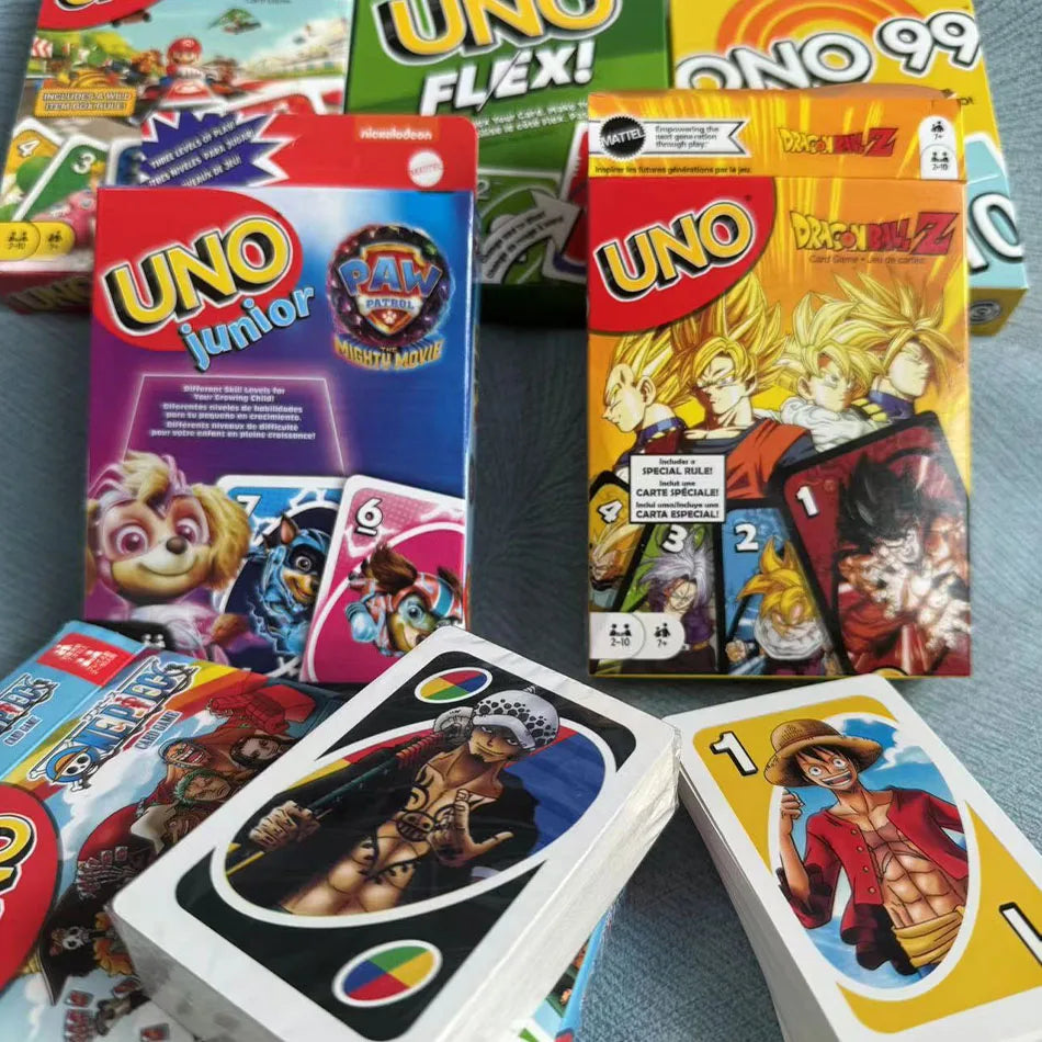 Mattel UNO Dragon Ball Z Card Game for Family Night Feat Tv Show Themed Graphics