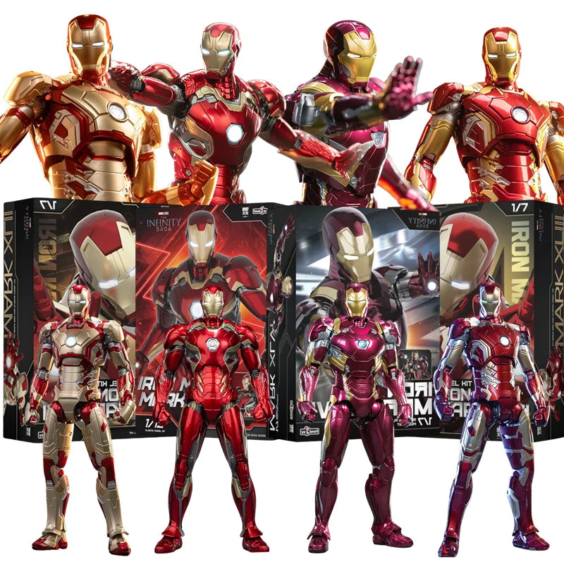 Original LED FondJoy Iron Man MK42 MK43 MK46 MK1 MK2 MK3 MK4 DIY Action Figures
