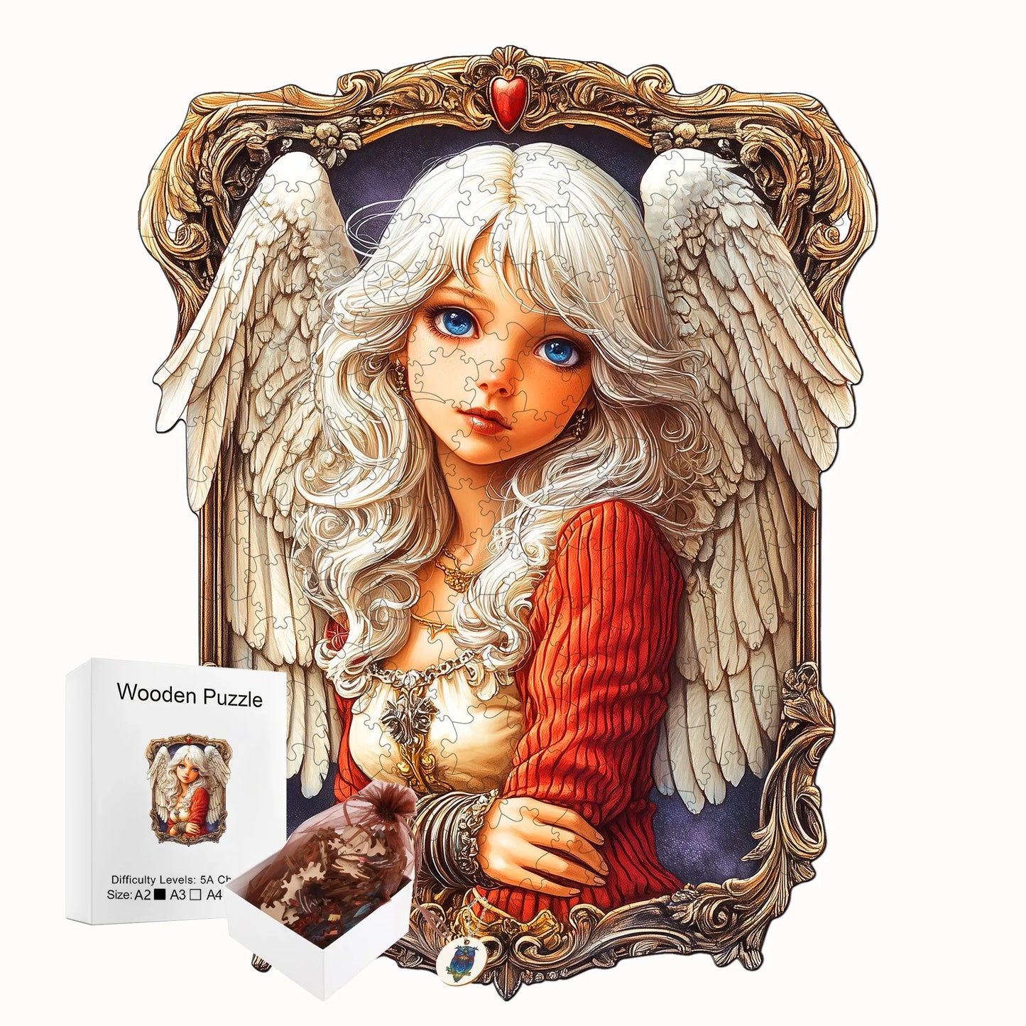 Fantasy Wooden Jigsaw Puzzle - Magical Style Wooden Decor Painting - Christmas and Halloween Gift Toy For Teen And Kid