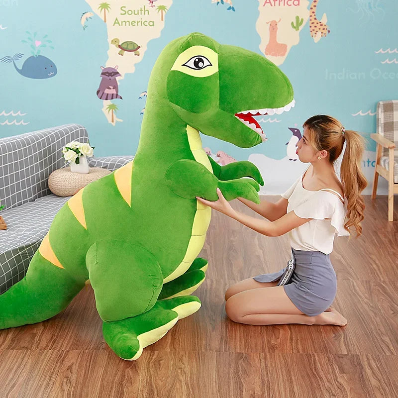 1pc 45cm-160cm Dinosaur Plush Toy Stuffed Plush T-Rex Pillow Boys Toy Big Size Dinosaur Soft Doll Birthday Gift for Children