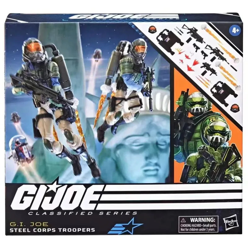 Original Hasbro G.I. Joe Classified Series 95 Steel Corps Troopers Anime Figures Toys Collection Models