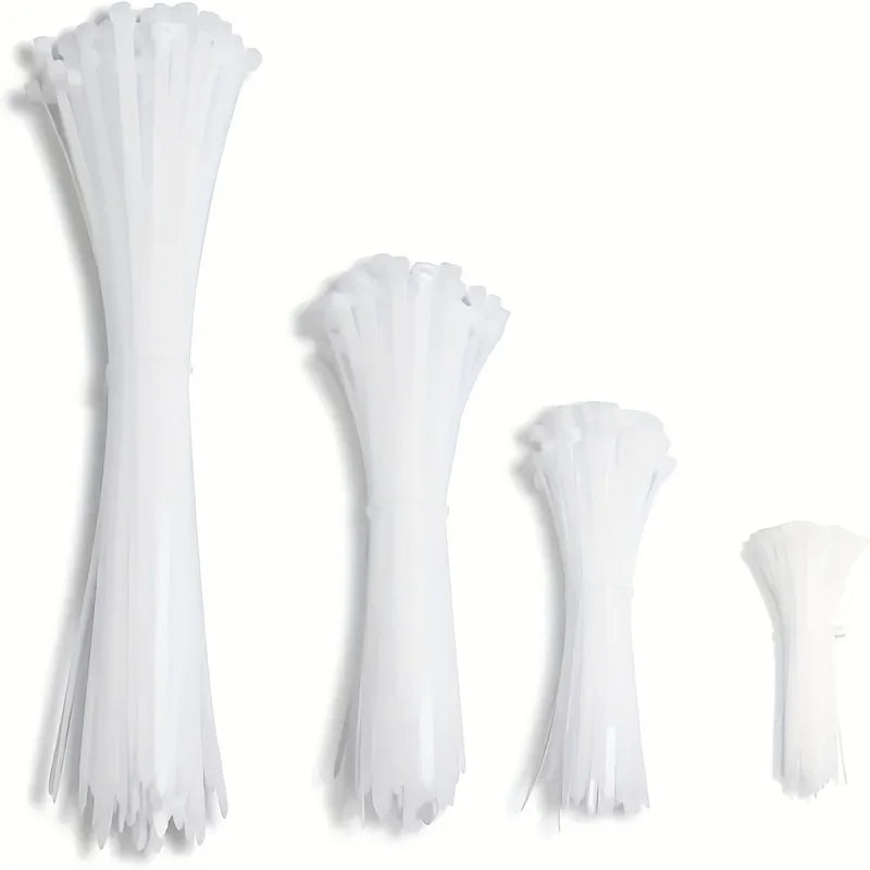 100Pcs Nylon Cable Ties Self-locking Cord Ties Straps Adjustable Cables Fastening Loop Home Office Wire Zip Ties Wholesale