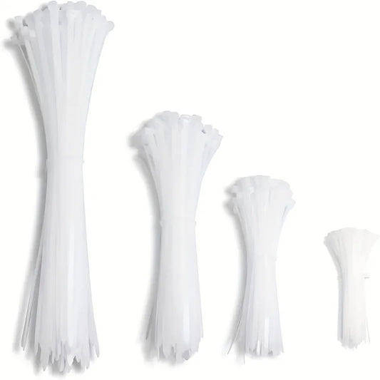 100Pcs Nylon Cable Ties Self-locking Cord Ties Straps Adjustable Cables Fastening Loop Home Office Wire Zip Ties Wholesale