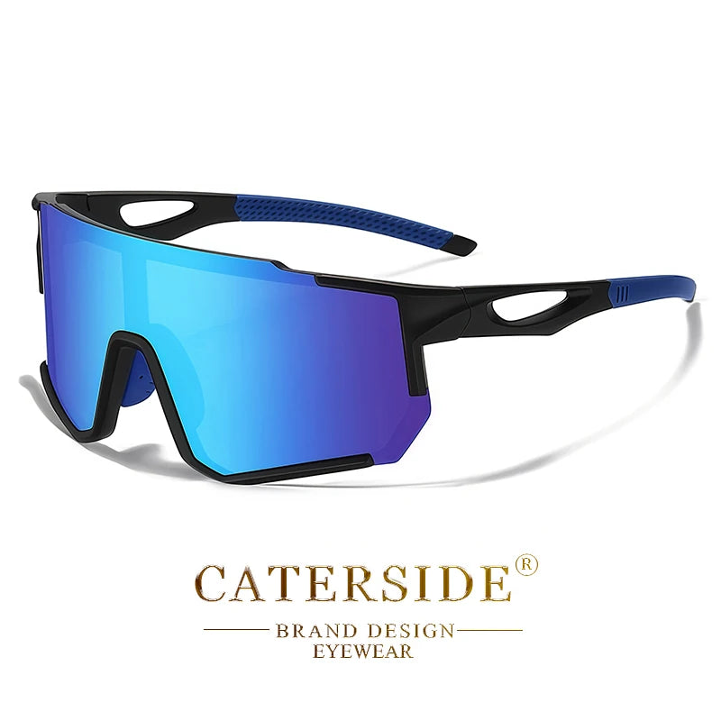CATERSIDE 1/2/3PCS  Men Polarized Sunglasses Skiing Glasses Women Cycling Sports Outdoor Activities UV400 Protection