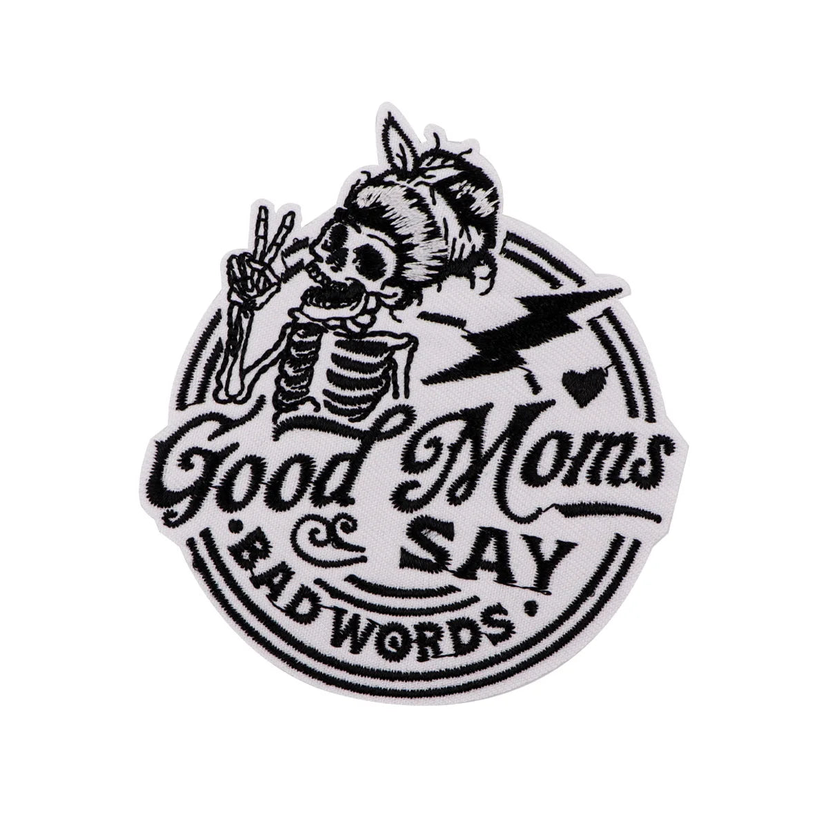 Halloween Skeleton Embroidery Patch Punk Iron On Patches For Clothing Thermoadhesive Patches On Clothes DIY Sew Badges
