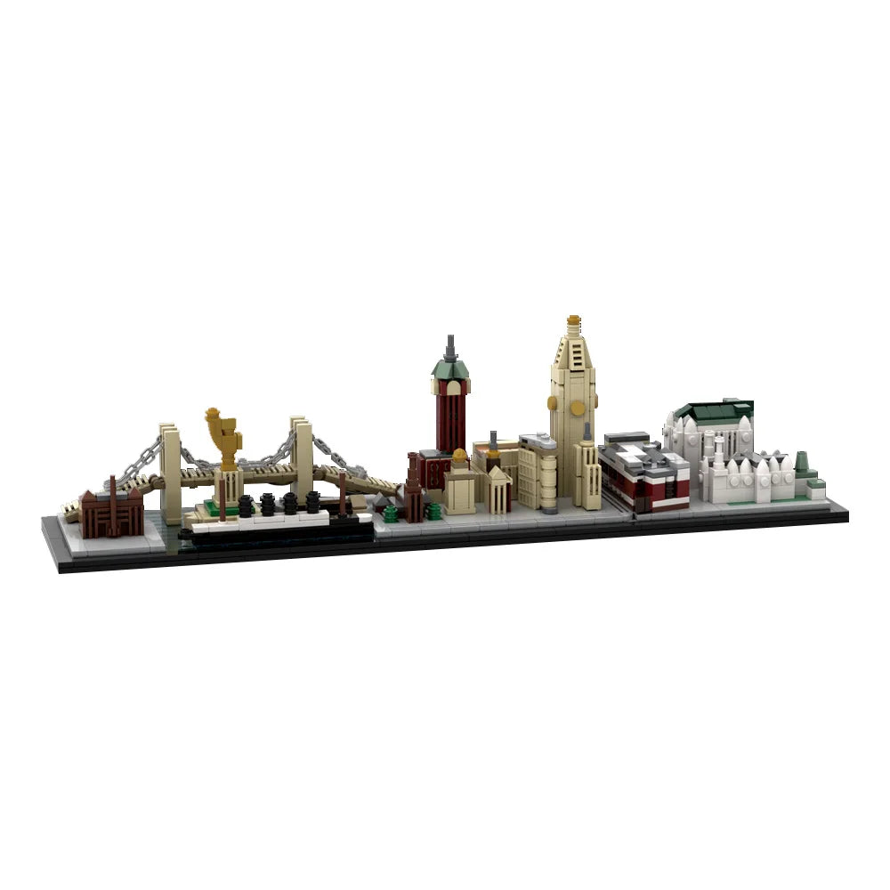 Gobricks MOC Rome London Seville Lanmark City Skyline Building Blocks Model