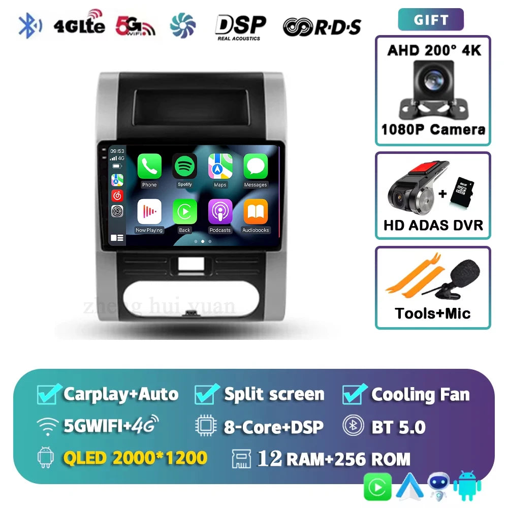 For Nissan X-Trail 2 T31 2007 - 2015 Android 15 4G WIFI Car Radio Carplay Auto Multimedia Stereo Video Player GPS Navigation BT