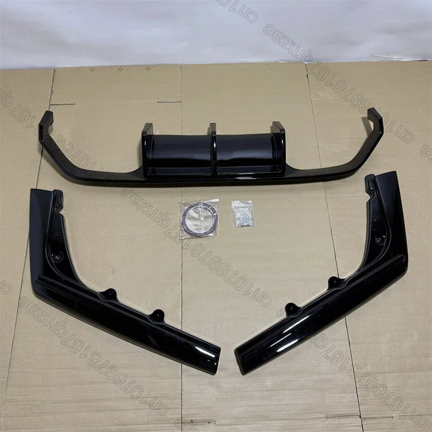 For BMW M3 F80 M4 F82 F83 2015-2020 Car Rear Bumper Diffuser Tail Splitter Spoilers Protector Guard Lip Body Kits Gloss Black