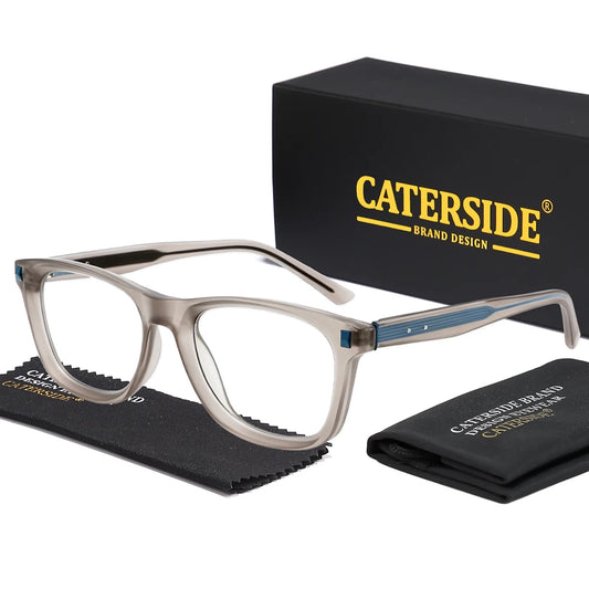 CATERSIDE Women's Fashion Eyeglass Frames Square Frames Optical Eyeglass Frames Men's Computer Reading Anti-Blue Light Glasses