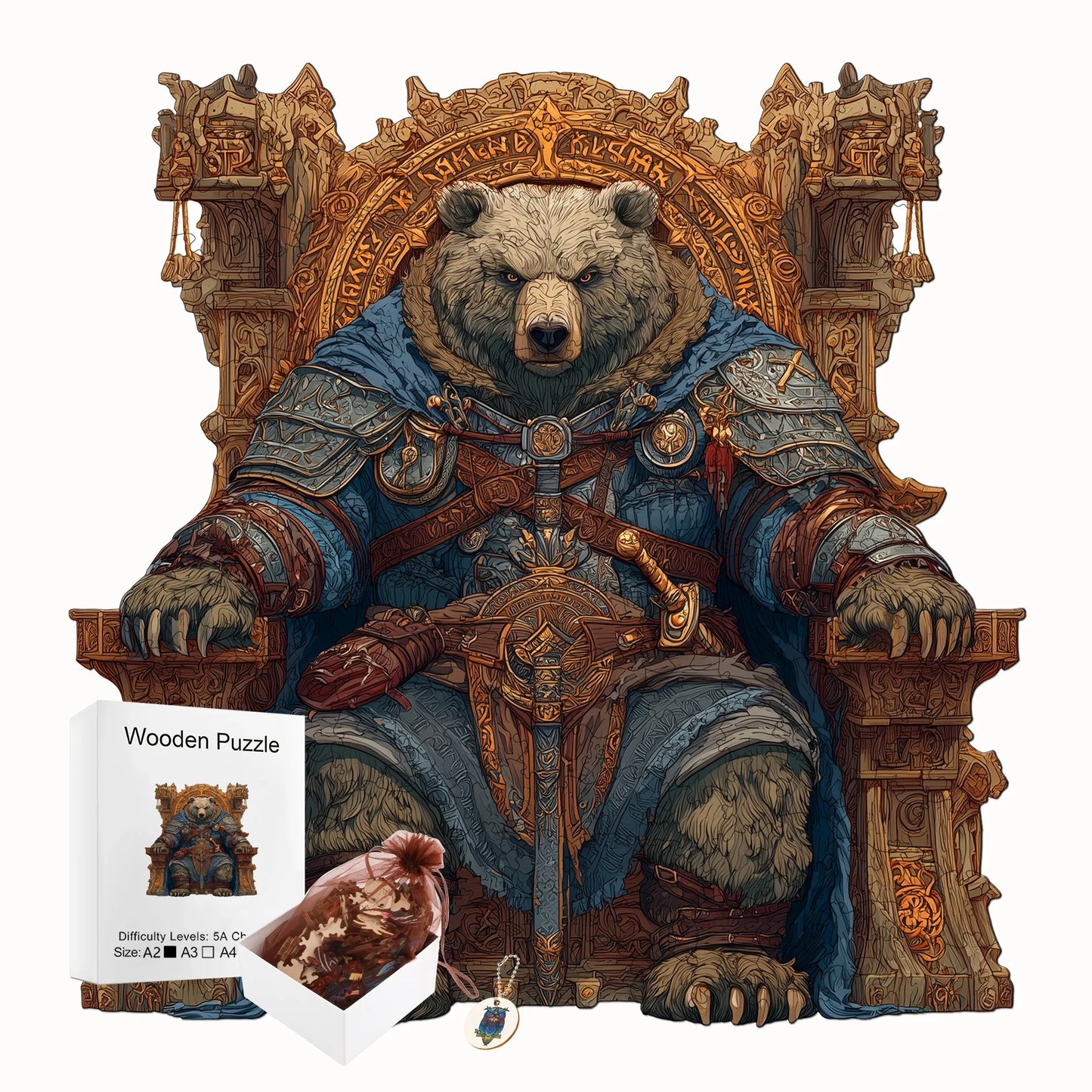 Animals And Nature Wooden Puzzle Creative Wooden Decor Christmas and Halloween Gift Toy for Teen and Kid