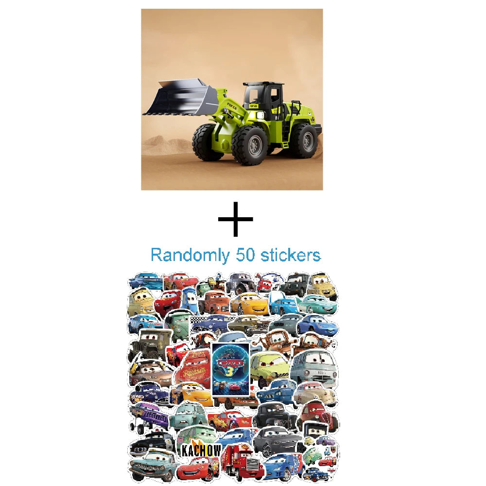 1:32 Alloy Engineering Forklift Diecast Model Toys Car with Spray Sound Light Front Wheel Steering Vehcies Kids Interactive Toys