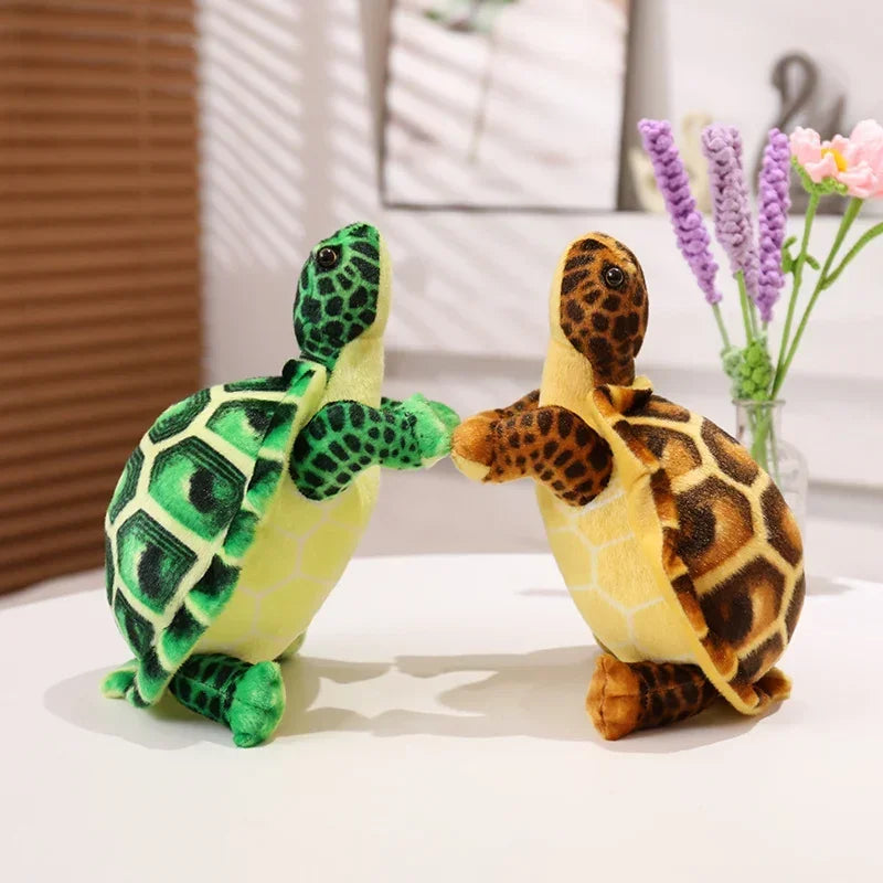 Kids Toys Cute Baby Super Green Simulation Stuffed Tortoise Realistic Sea Turtle Animal Plush Baby Toy Gift Hot Sale Home Decor