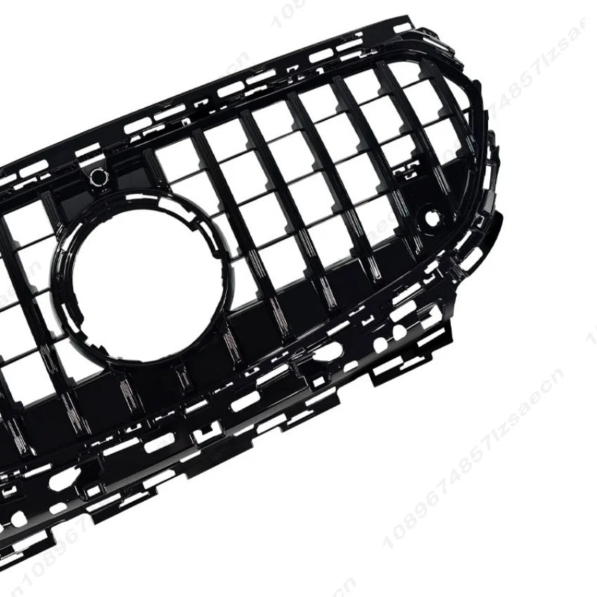 Front Grill Radiator Grille For Mercedes E-Class W214 S214 2024-2025 Gloss Black Chrome Trim Bumper Mesh Panel Replacement  ABS