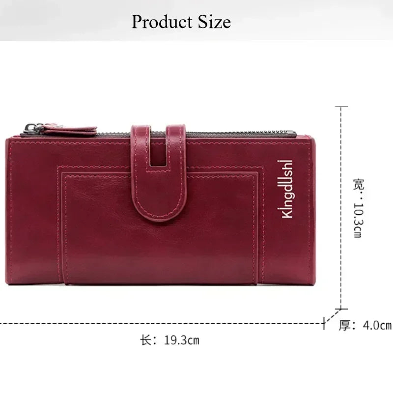 Fashion Long Wallet, US & EU Phone Bag PU Leather Multi Card Carrying Bags Purses