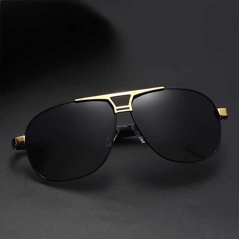 1pc Stylish Men'S Fashion Glasses Durable Metal Frame for Casual Wear Everyday Fashion Glasses Stylish Metallic Accents
