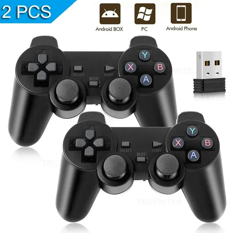 1PC/2 PCS 2.4Ghz Wireless Gamepad for Game Controller USB Joystick, PC Android